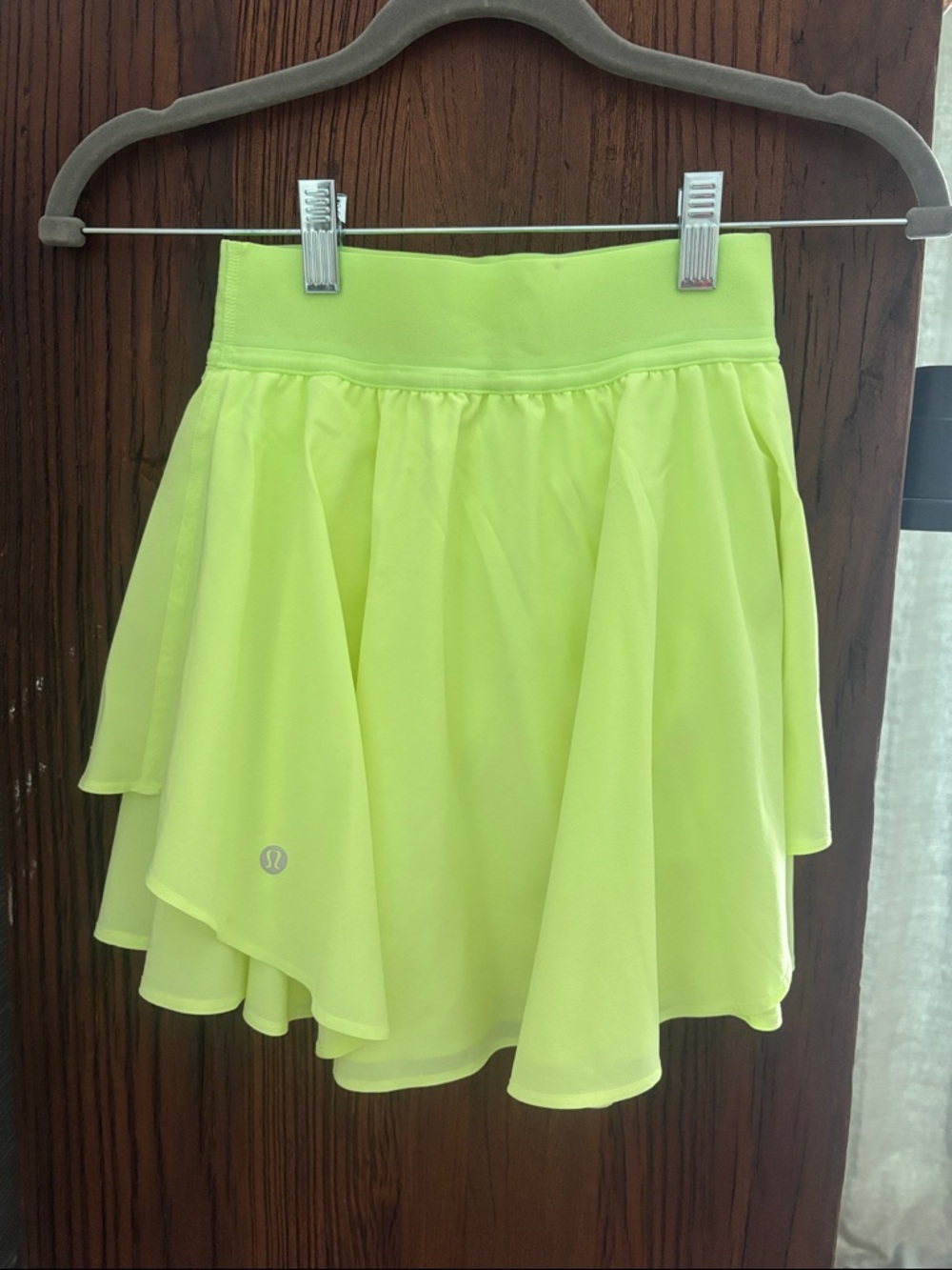 lululemon athletica Bright Lime/Yellow Pleated Mini Skirt - Picture 5 of 6